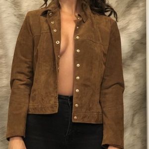 Mango Brown Suede Jacket